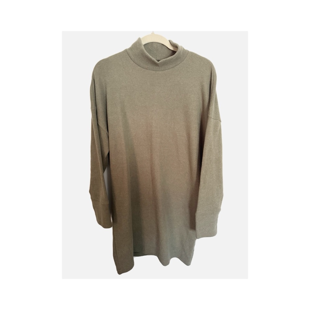 Abercrombie & Fitch Sage Green Long Sleeve Dress